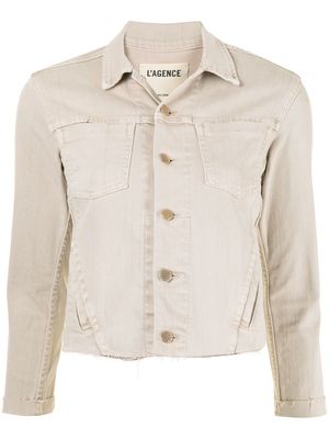 L'Agence veste Janelle à bords francs - Tons neutres