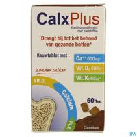 CalxPlus Chocoladesmaak 60 Kauwtabletten