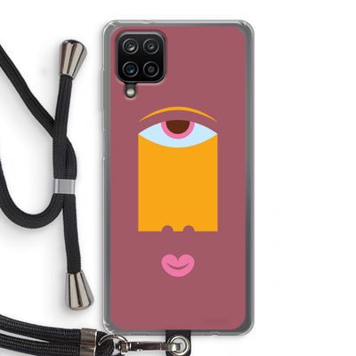 Mono V: Samsung Galaxy A12 Transparant Hoesje met koord