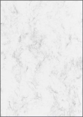 Sigel SI-DP183 Designpapier A4 90grs Pak A 25 Vel Marmer Grijs