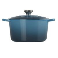 LE CREUSET - Signature - Braadpan hoog Azure 24cm 5,0L
