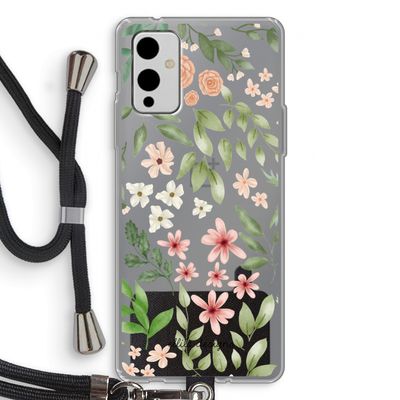 Botanical sweet flower heaven: OnePlus 9 Transparant Hoesje met koord
