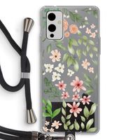 Botanical sweet flower heaven: OnePlus 9 Transparant Hoesje met koord