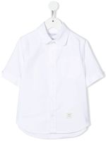 Thom Browne Kids chemise à manches courtes - Blanc - thumbnail