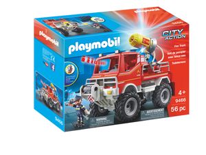 PlaymobilÂ® City Action 9466 brandweer terreinwagen met waterkanon