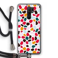 Colored Giraffe: Xiaomi Redmi 9 Transparant Hoesje met koord
