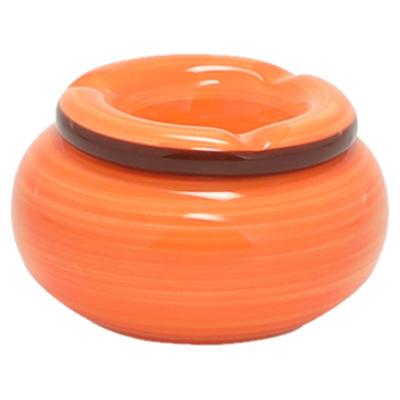 Dolomite Storm Asbak - keramiek - oranje - 13,5 x 7 cm