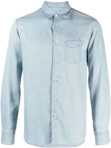 Officine Generale button-up lyocell shirt - Bleu