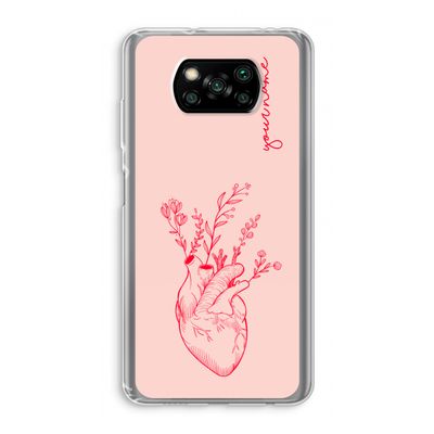 Blooming Heart: Xiaomi Poco X3 Pro Transparant Hoesje