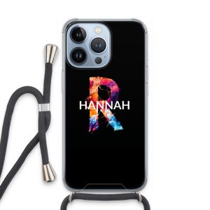 Abstract Spectrum: iPhone 13 Pro Transparant Hoesje met koord