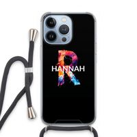 Abstract Spectrum: iPhone 13 Pro Transparant Hoesje met koord