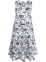 Emporio Armani robe Mare à fleur - Bleu Emporio Armani robe Mare à fleur - Bleu