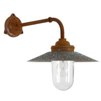 KS Verlichting Gietijzeren muurlamp Provence roestbruin met koper 7583 - thumbnail