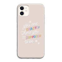 Right Place: iPhone 11 Transparant Hoesje