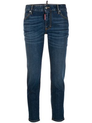 DSQUARED2 jean à logo appliqué - Bleu