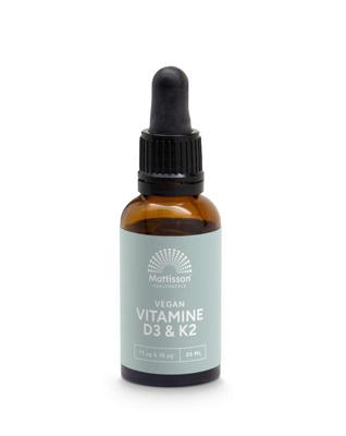 Mattisson Vitamine D3/K2 75mcg/36mcg vegan druppels