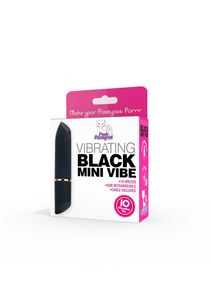 Pink Pussycat Vibrating Black Mini Vibe - Black