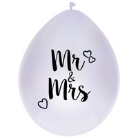 Ballonnen Mr & Mrs 30cm (6st)
