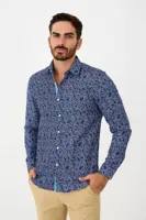 Yves Enzo- Heren Italiaans Overhemd - Strijkvrij - Print