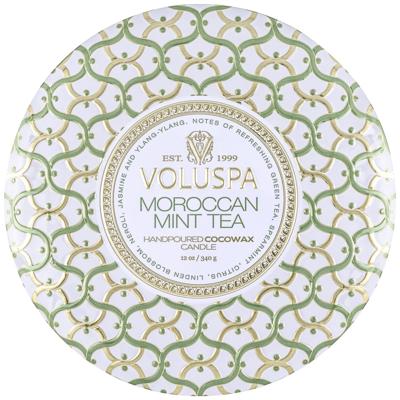 Voluspa Maison Blanc Moroccan Mint Tea 3 Wick Tin Candle 340gr Voluspa Maison Blanc Moroccan Mint Tea 3 Wick Tin Candle 340gr
