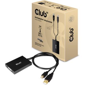 Club 3D Mini DisplayPort 1.2 > Dual Link DVI-D adapter 0,6 meter