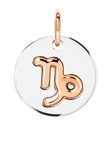 Dodo pendentif Capricorn en or rose 9ct et argent sterling