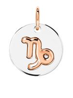 Dodo pendentif Capricorn en or rose 9ct et argent sterling - thumbnail