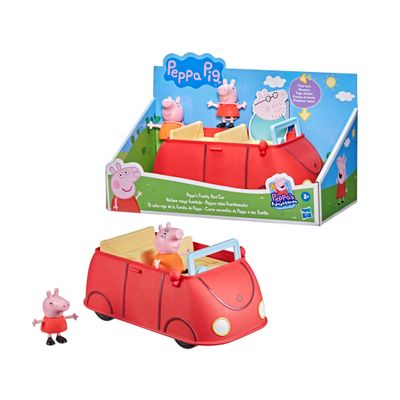Peppa Family Rode Familie Auto