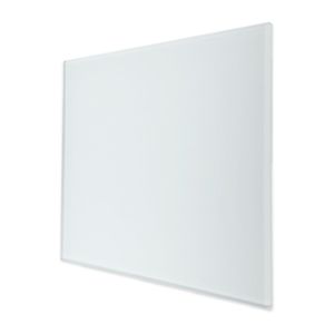 Ventilatierooster Design BWS Ventilatie Vierkant 12.5cm Vlak Glas Mat Wit