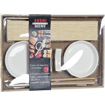 Sushi servies / serveerset voor 2 personen - 7-delig - Sushi eetset - keramiek