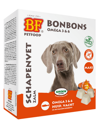 Biofood Schapenvet Maxi Bonbons Zalm