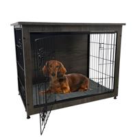 MaxxPet Houten Hondenbench - Hondenhuisje voor binnen - Hondenhok - kennel - 69x51x60cm - thumbnail