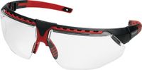 Honeywell Veiligheidsbril | EN 166 | beugel zwart/rood, Hydro-Shield helder | 1 stuk - 1034836 1034836 - thumbnail