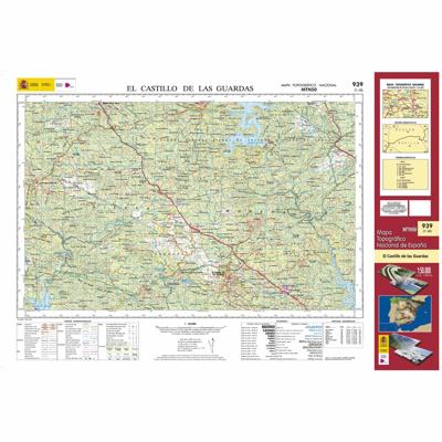 Topografische kaart 939 MT50 El Castillo de las Guardas | CNIG - Instituto Geográfico Nacional1