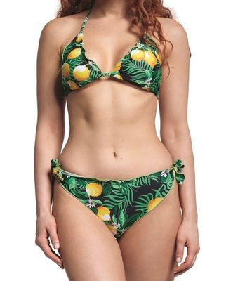Siretessile bikini Acireale dames polyamide zwart/geel Siretessile bikini Acireale dames polyamide zwart/geel