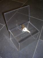 Visitekaartbox mini met kaarthouder+slot