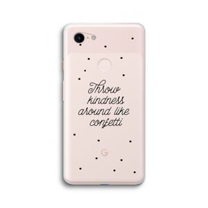 Confetti: Google Pixel 3 XL Transparant Hoesje