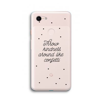 Confetti: Google Pixel 3 XL Transparant Hoesje