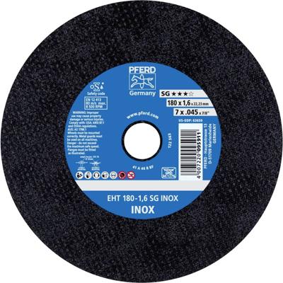 PFERD TOOLS EHT 180-1,6 SG INOX 61326124 Doorslijpschijf recht 180 mm 25 stuk(s) RVS