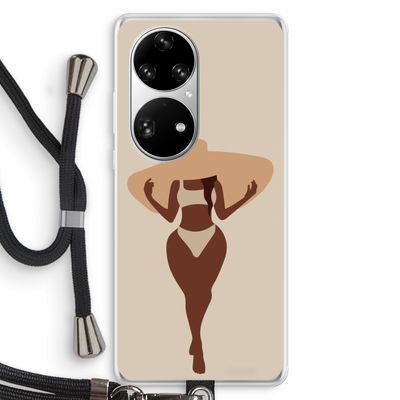 Let's get salty: Huawei P50 Pro Transparant Hoesje met koord
