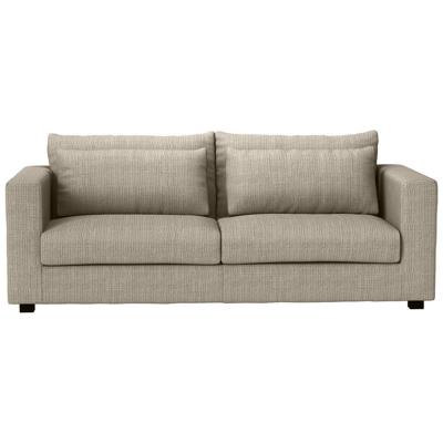 Leen Bakker - Bank Chelsea 3-zits - Cyclamen - Stof - Taupe - 100x226x90 Cm