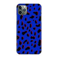 Blue Leopard: Volledig geprint iPhone 11 Pro Max Hoesje