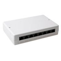 Cat 5 netwerkdoos opbouw 8xRJ45 FA5001 shielded Cat 5 netwerkdoos opbouw 8xRJ45 FA5001 shielded