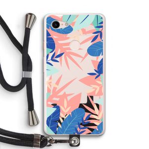 Tropisch: Pixel 3 XL Transparant Hoesje met koord