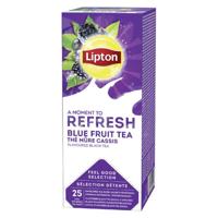 Lipton thee Feel Good Selection, zwarte thee bramen & zwarte bes, doos van 25 zakjes