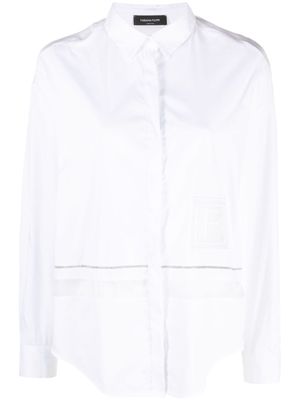 Fabiana Filippi chemise à patch logo - Blanc