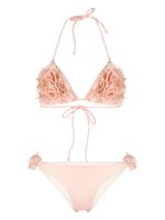 La Reveche bikini Shayna à appliques fleurs - Rose