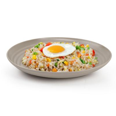 Plasticforte Rond bord/camping bord - D20 cm - taupe - kunststof - onbreekbaar - servies