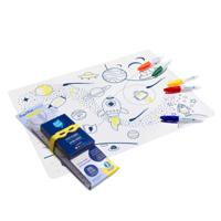 Placemat De ruimte siliconen placemat om in te kleuren | SuperPetit Placemat De ruimte siliconen placemat om in te kleuren | SuperPetit