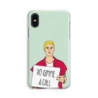 Gimme a call: iPhone X Volledig Geprint Hoesje